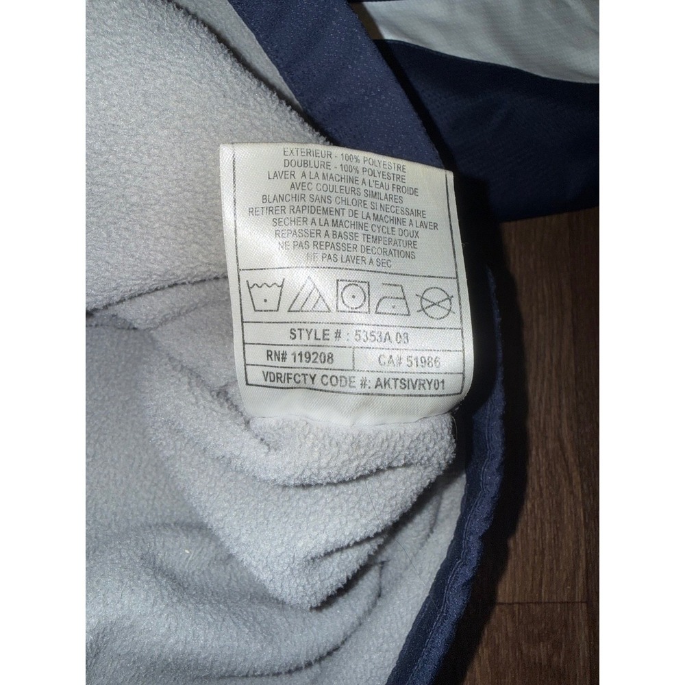 NFL Onfield Reebok Dallas Cowboys Hooded Windbreaker Jacket Navy Blue Large - Picture 5 of 9